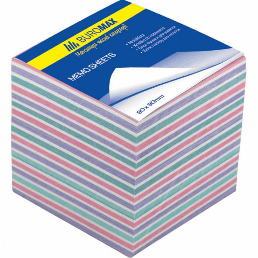 Бумага для заметок Buromax Zebra 90х90х70мм., unglued (BM.2269) Винница - изображение 1