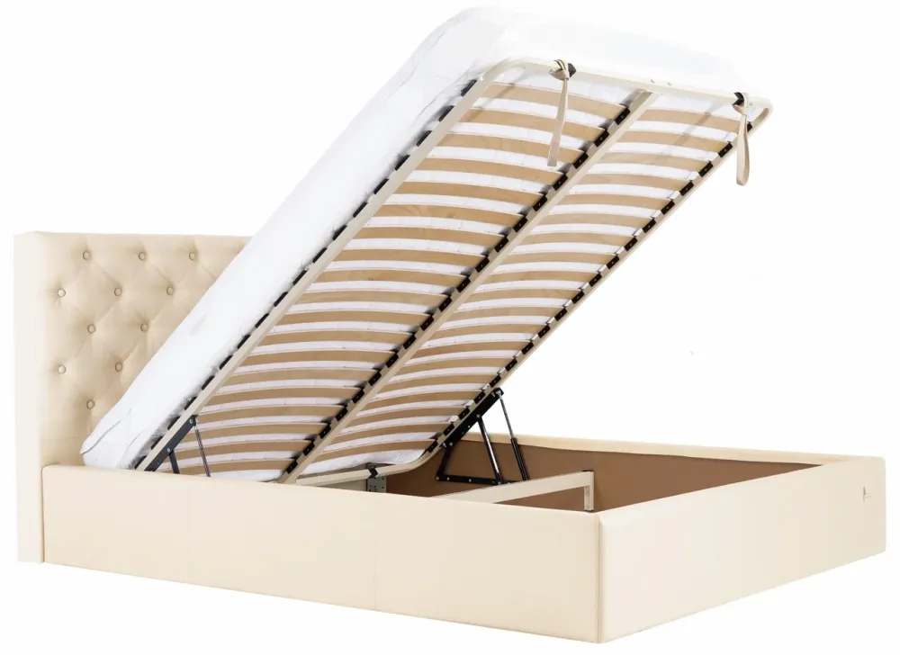 Кровать Coventry Comfort 120 х 200 см Fly 2207 С подъемным механизмом и нишей для белья Бежевый Киев - изображение 7