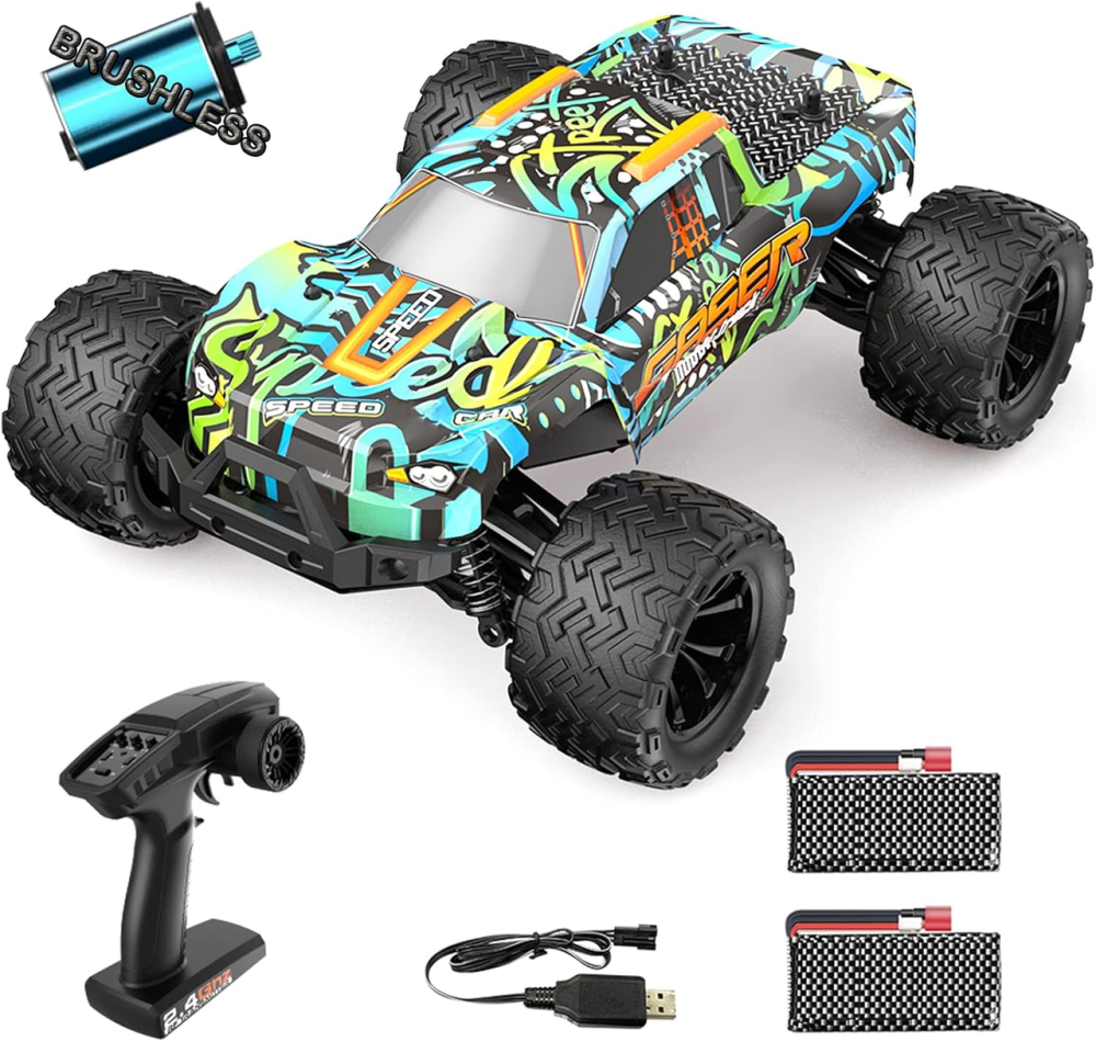 Монстр-трак RC машина GoolRC 1:14 🚗 безщіткова 4WD, 40 км/год, 2.4GHz, позашляховий монстр-трак на пульті Київ - фото 4