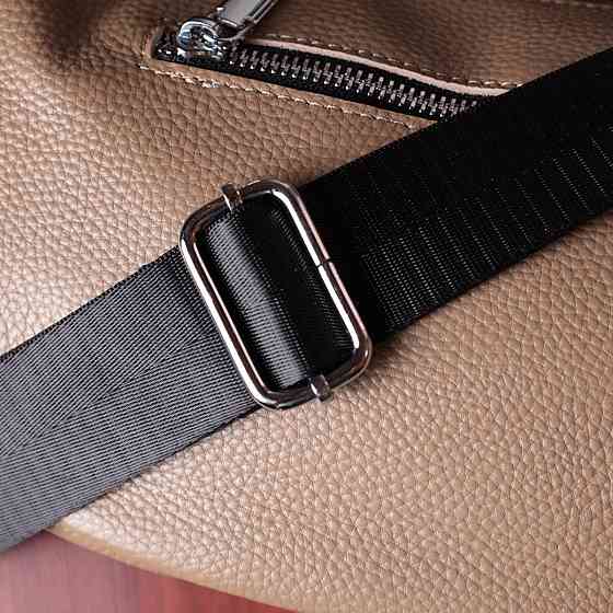 Сумка для жінок з натуральної шкіри через плече з незвичайним бігунком (Vintage) Київ