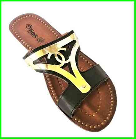 Женские Тапочки Шлёпанцы Сланцы Чёрные (размеры: 36,37,38) Днепр