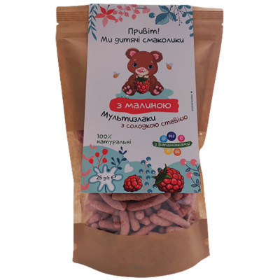Детское печенье Дитячі Смаколики Палочки неглазированные Мультизлаки с чиа, малиной и сладкой стевией 25 г (1181038) Винница - изображение 1
