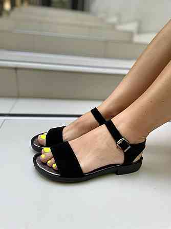 LaDi Босоніжки жіночі LaDi Ника чорні (літо, замша натуральна) (3386) Коломыя