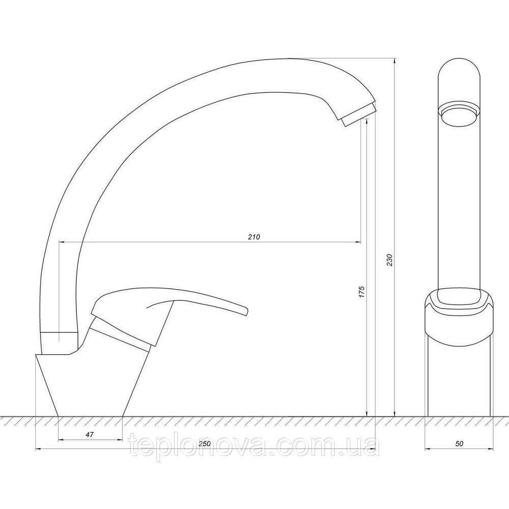 Смеситель для кухни Globus Lux Caprice GLCA-0203S Черновцы - изображение 4
