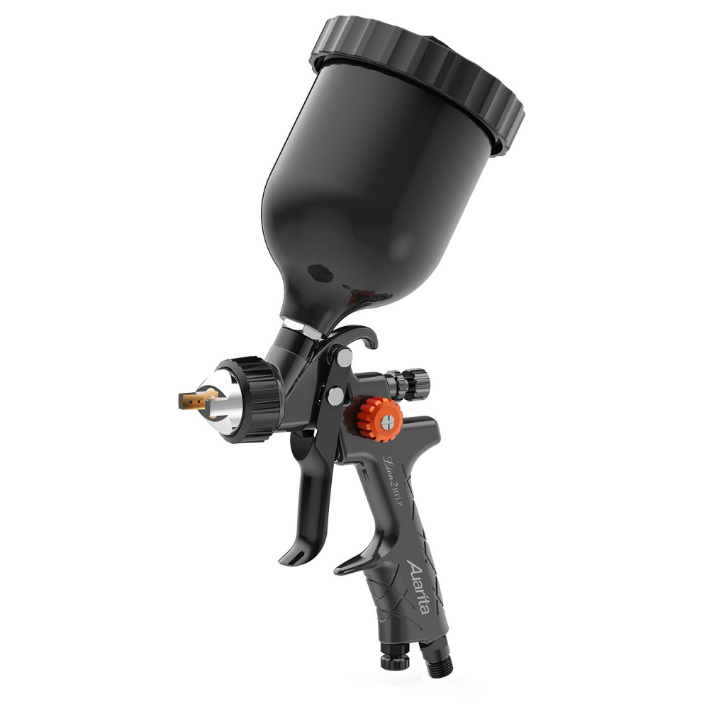 Пистолет окрасочный пневматический HVLP верх.пласт.бачок 600мл, форсунка-1,7мм AUARITA LION-2-1.7 Одесса - изображение 1