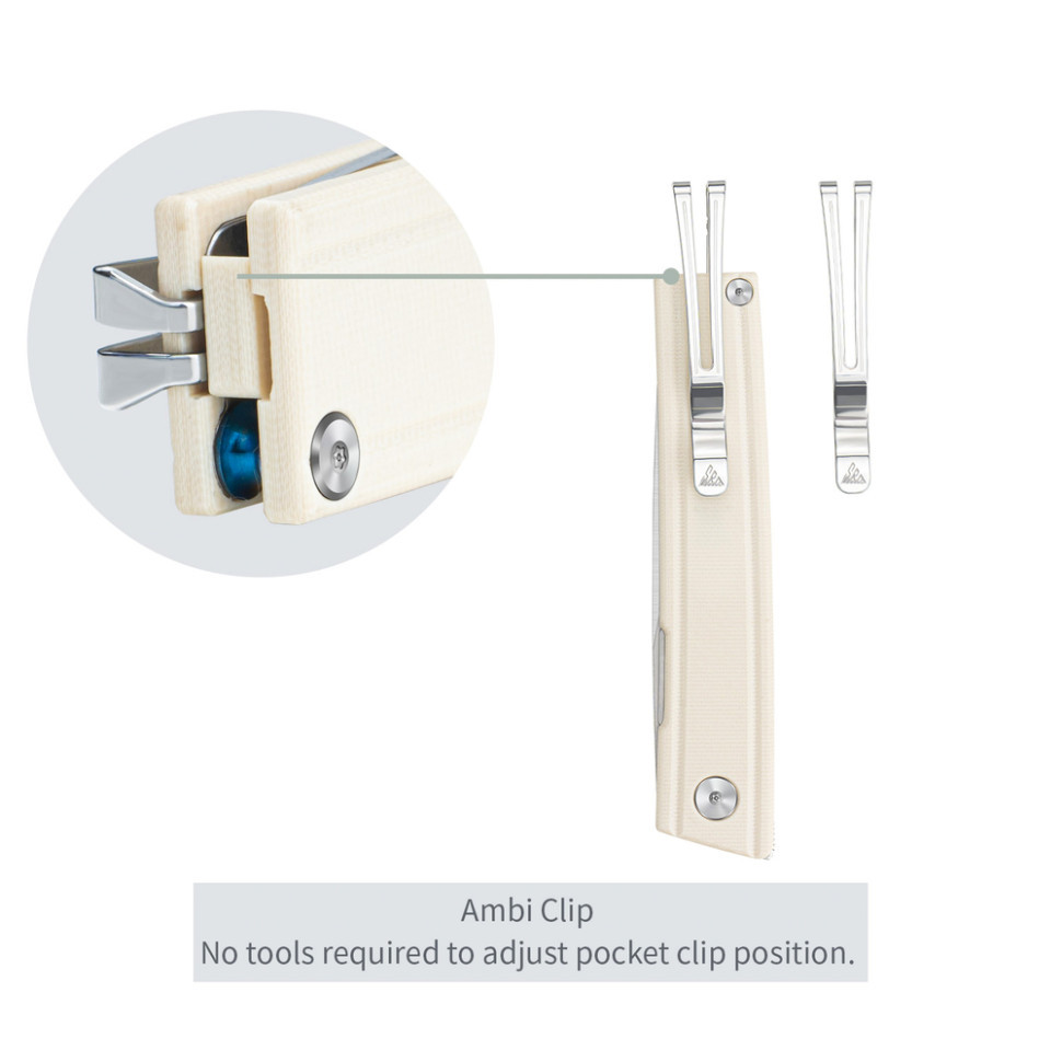 Ніж складаний SRM Gent 401LC-GT, білий Київ - фото 13