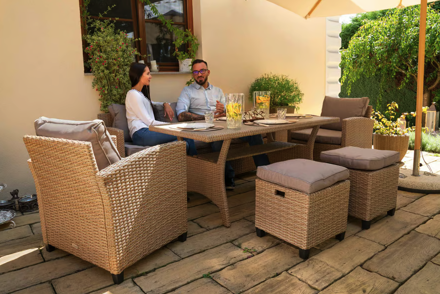 Комплект садових меблів Di Volio Genova Бежевий/Світло-сірий Киев - изображение 4