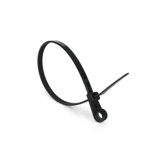 Стяжка Relfix 5 x 200 мм з кріпленням (100 шт/уп) чорна Київ