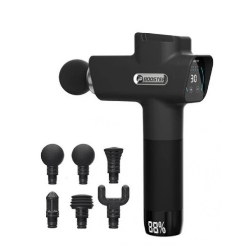 Перкусійний масажний пістолет Booster M2-D (6 насадок) 30 швидкостей Вінниця - фото 2