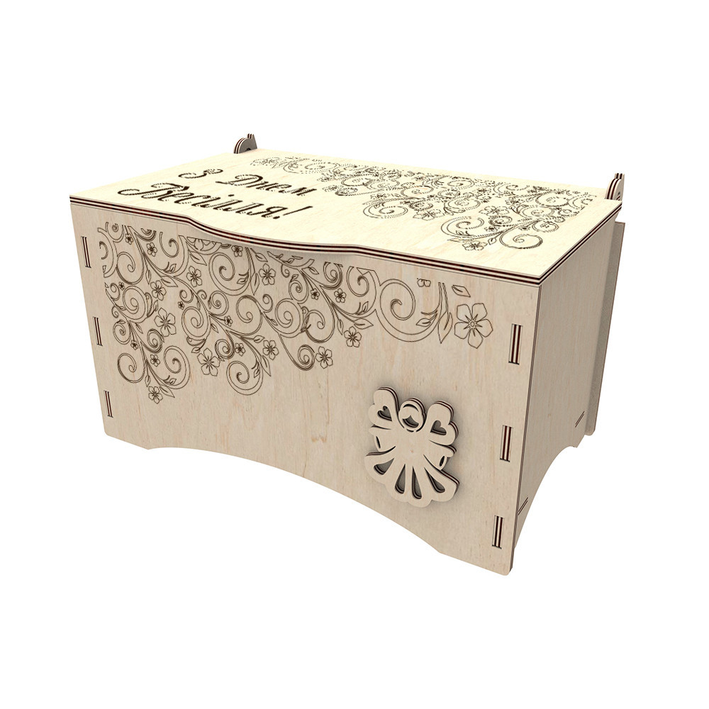 Скриня для конвертів, Весільна скарбниця 220х133х120мм Київ - фото 1