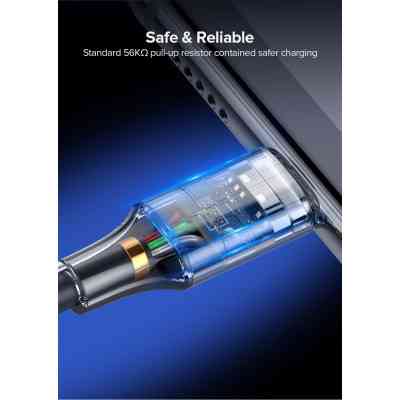 Дата кабель USB 2.0 AM to USB-C 3.0m 3.0A 18W US288 Space Gray Ugreen (60408) Вінниця