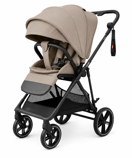 Прогулочная коляска CARRELLO Extra CRL-6532 Spring Beige легкая складная с большим капюшоном Киев - изображение 1