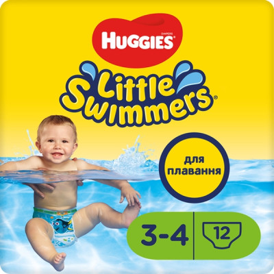 Підгузки Huggies Little Swimmer 3-4 (7-15 кг) 12 шт (36000183399) Вінниця - фото 1