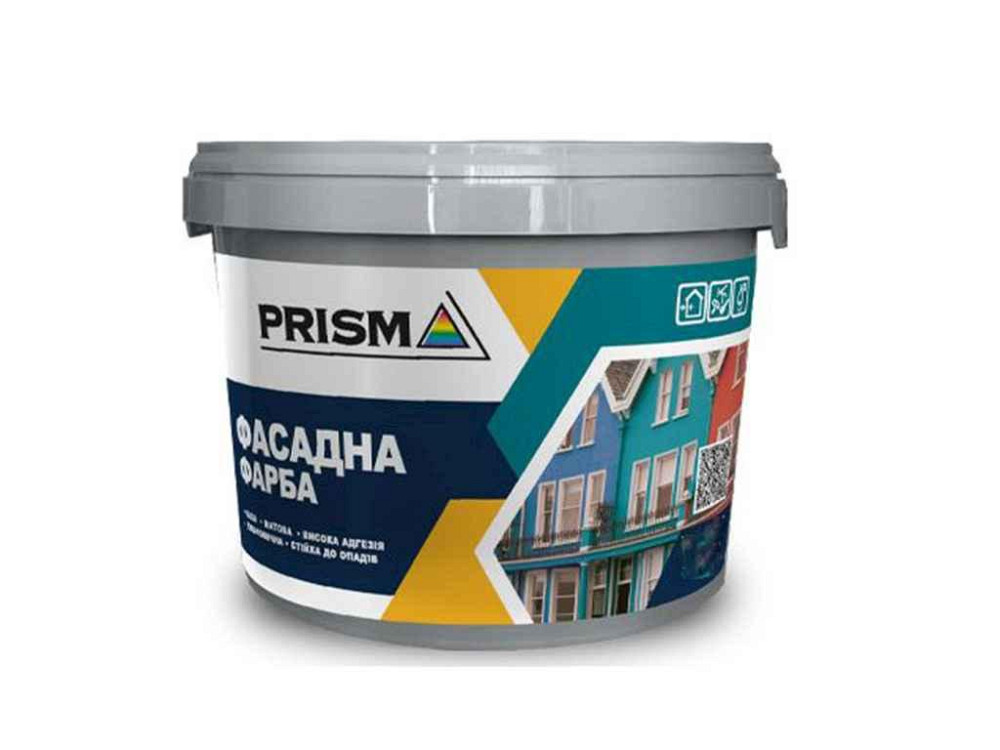 Краска фасадная 2,5кг Белый ТМ PRISMA Киев - изображение 1