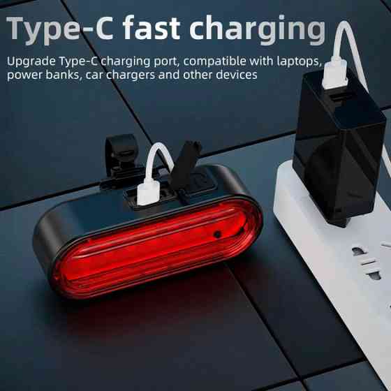 Задний самокатный фонарь аккумуляторный велофонарь, Велосипедный габаритный фонарь AB-20 Львов