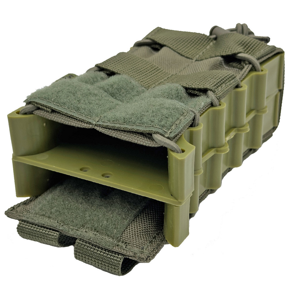 Підсумок під 2 магазини корпусний відкритий   Олива, Cordura 1000 D PU Киев - изображение 3