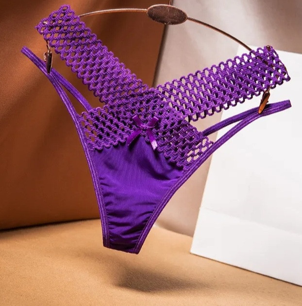 Еротичні трусики one size фіолетовий Київ - фото 1