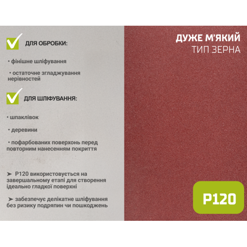 Наждачний папір на тканинній основі, 200мм х 50м, зерно 120, Alloid Одеса