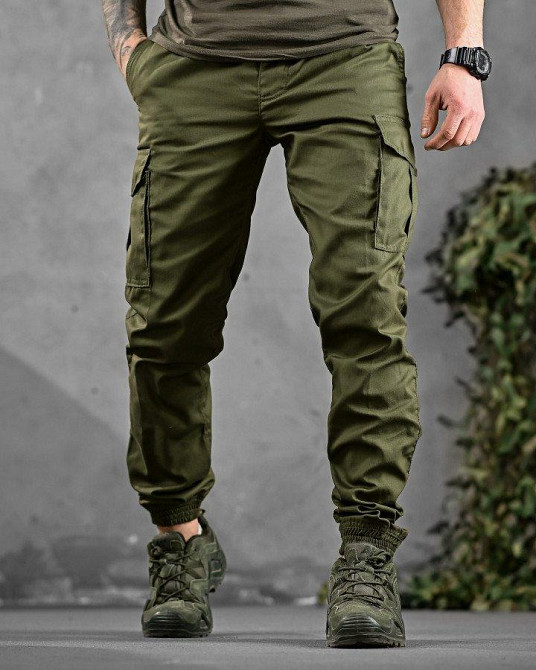 Тактические штаны джогер мужские олива Одесса - изображение 2