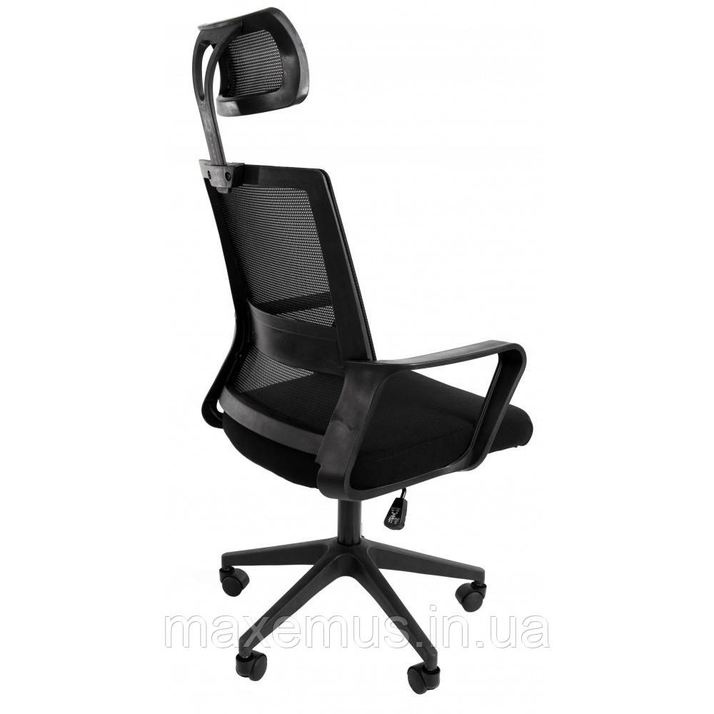 Современное офисное кресло для офиса Bonro B-8330 Офисные стулья с системой качания черное с подголовником Мостиска - изображение 2