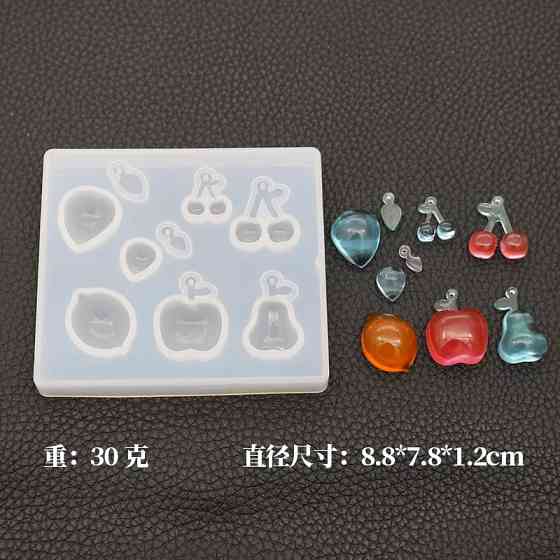 Молд силіконовий "Фрукти" - розмір форми 8,5*7,5 см, силікон Київ