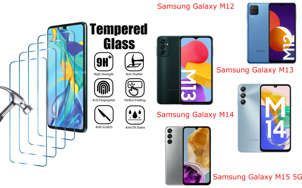 Захисне скло ArmorGlass для Samsung Galaxy M12, M13, M14, M15 5G – стійке до подряпин та ударів Київ - фото 1