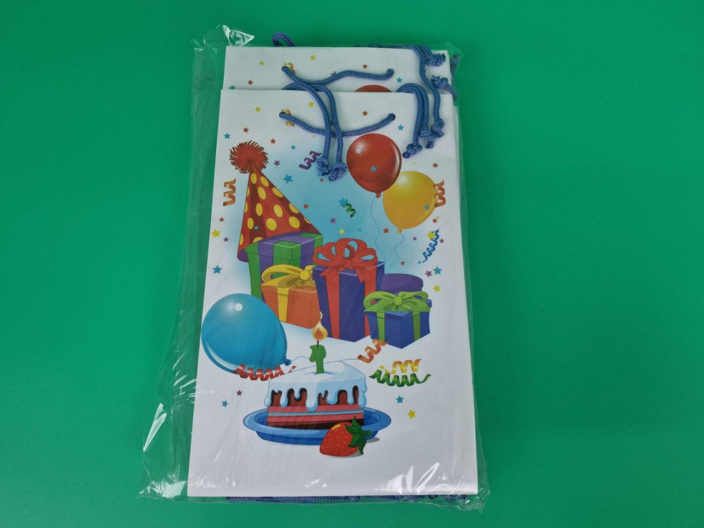 Паперовий пакет подарунковий Середній 17/26/8 (артSV-062) (12 шт.) Харків - фото 4