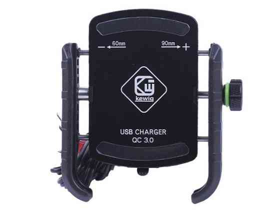 Держатель телефона M8C черный, с зарядкой, крепление на руль, Kewiq Мукачево