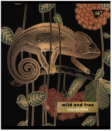 Зошит для записів А5/48 кл. "YES" "Wild and free" мат. ВДЛ+ УФ-виб+Pantone Gold 766875, шт Київ - фото 1