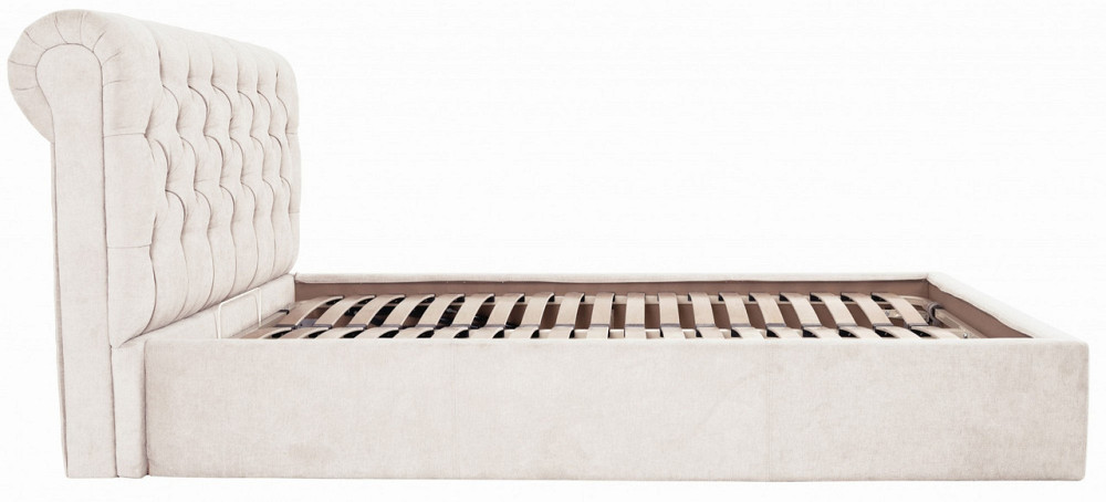 Кровать London VIP 140 х 200 см Мисти Milk С дополнительной металлической цельносварной рамой Бежевый Днепр - изображение 15