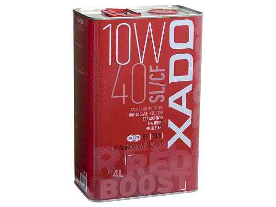 Масло моторное полусинтетическое SL/CF, Red Boost 10W-40 4л ТМ XADO Solmir Киев