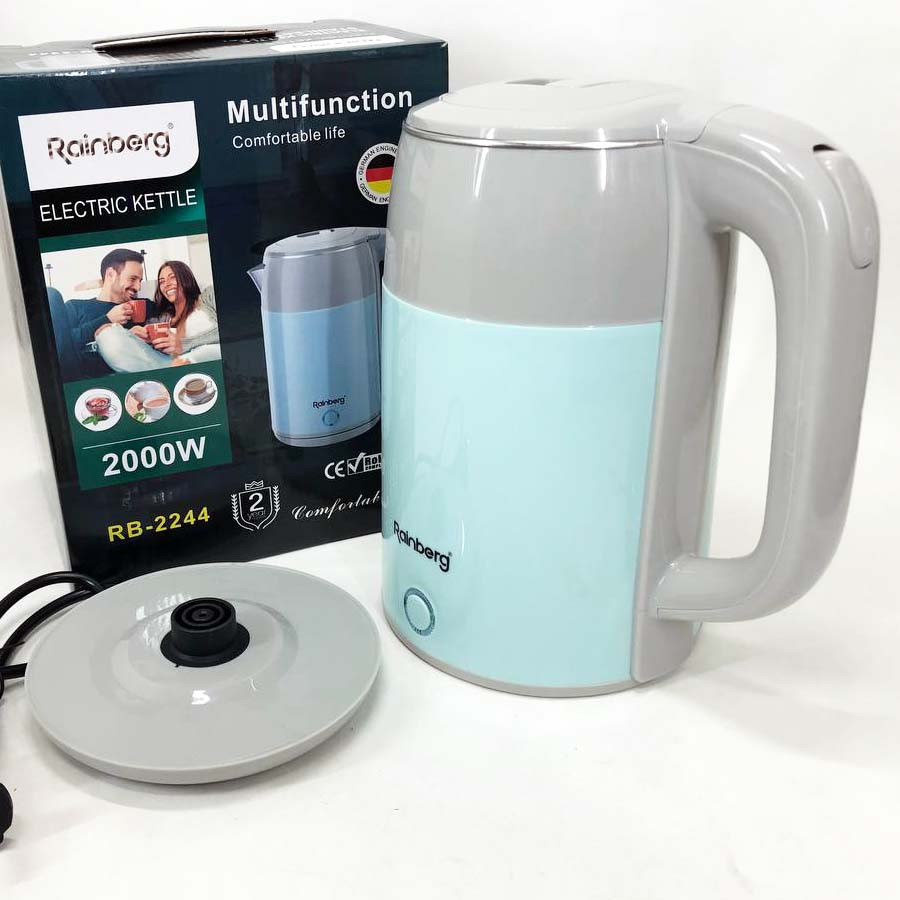 Электрочайник пластик, Электрочайник с индикатором включения, Бесшумный чайник, Тихий бытовой чайник OR-83 Львов - изображение 3