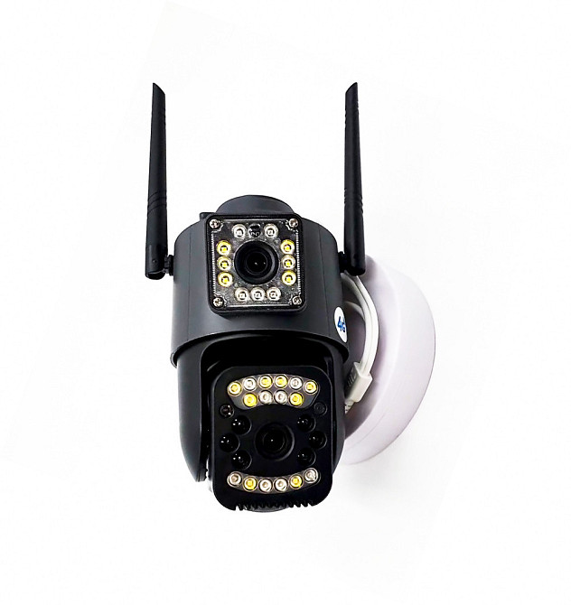 Камера вулична поворотна UKC SC03 V380pro 4G, чорна Вінниця - фото 1