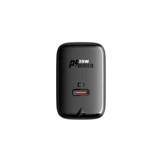 Мережевий зарядний пристрій ACEFAST A1 PD20W single USB-C charger, колір чорний AFA1B Одеса