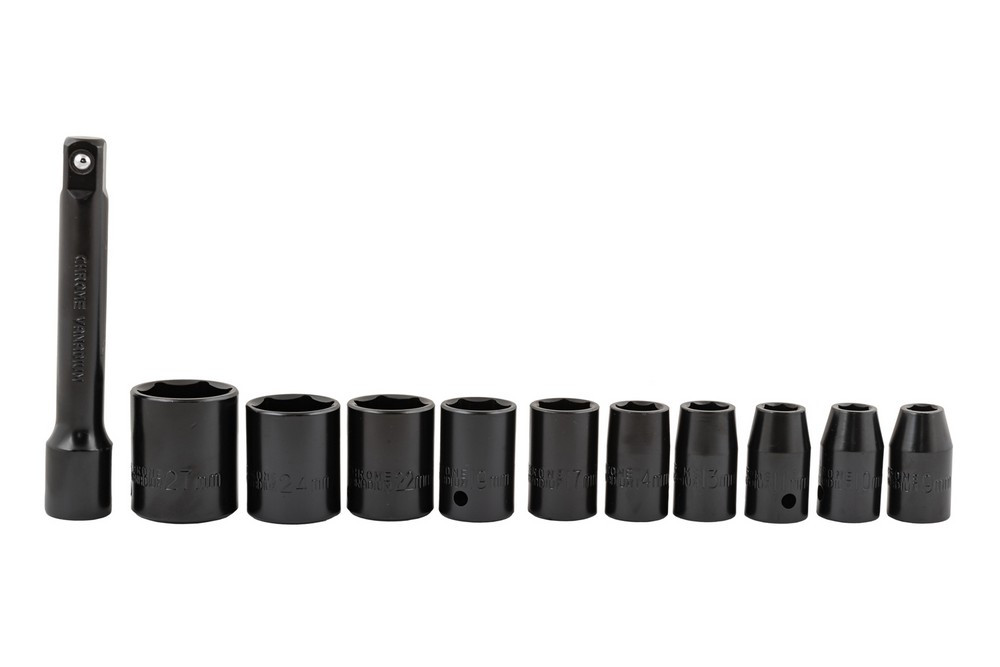 Гайковерт ударний пневматичний WERTVOLL 1/2" 7000 об/хв 215 л/хв 6.3 bar 340 Нм реверс TPR покриття корпусу кейс з насадками PN-2011 Коломыя - изображение 6