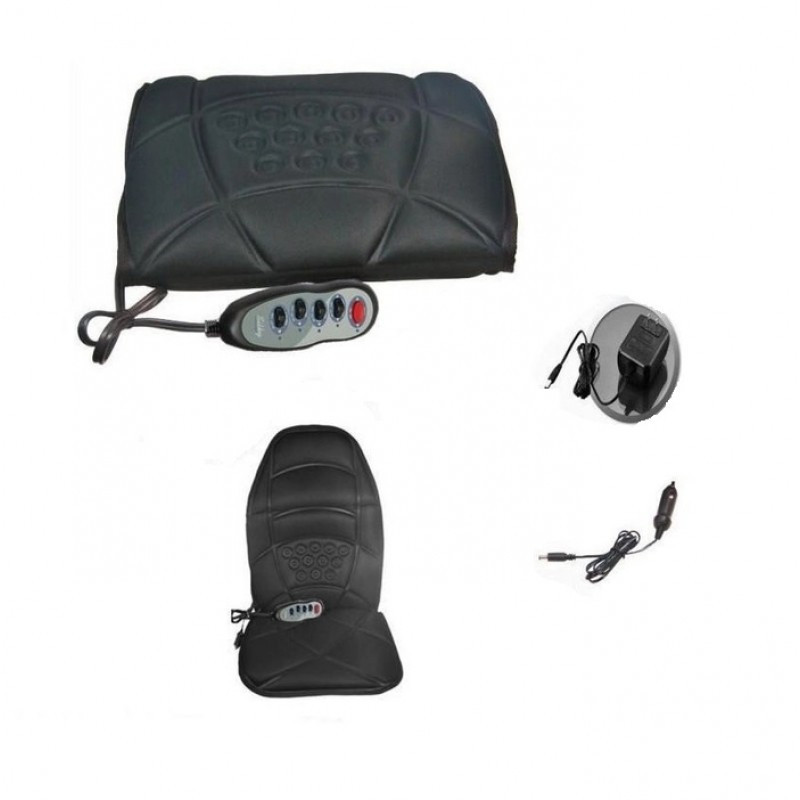 Массажная накидка с подогревом 5 моторов, 3 зоны, 2 скорости, питание 220V/12V для дома и авто Одесса - изображение 3