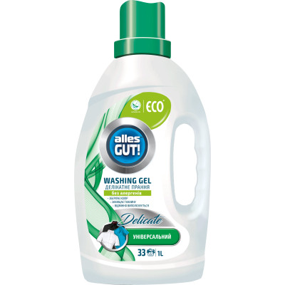 Гель для стирки Alles GUT! Eco Универсальный 1 л (4820189880394) Винница - изображение 1