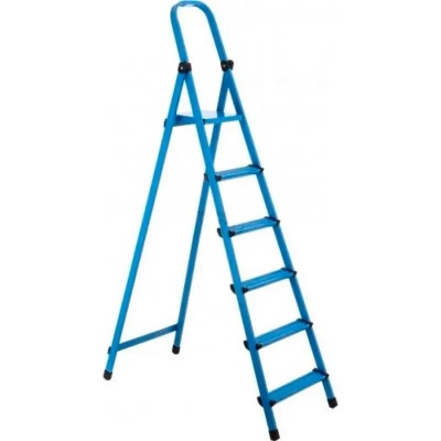 Лестница Work's стремянка металлическая 406 6 сх., синяя (63273) Винница - изображение 1