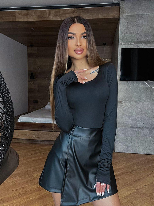 Жіночий базовий боді з довгим рукавом мікродайвінг 54/56 Одеса - фото 5