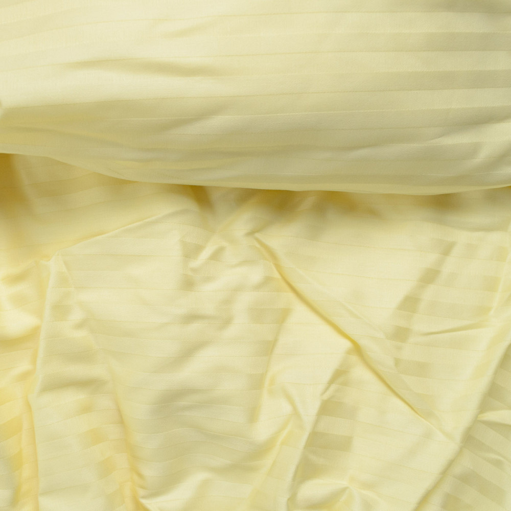 Простынь на резинке двуспальная страйп-сатин 100% хлопок 160х200х30см 125г/м2 (Шампань) Сумы - изображение 3