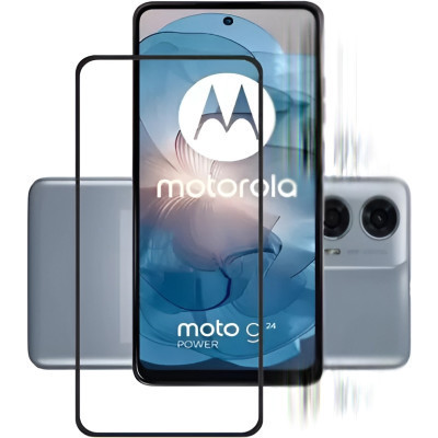 Стекло защитное BeCover Motorola Moto G24/G24 Power Black (710716) Винница - изображение 2
