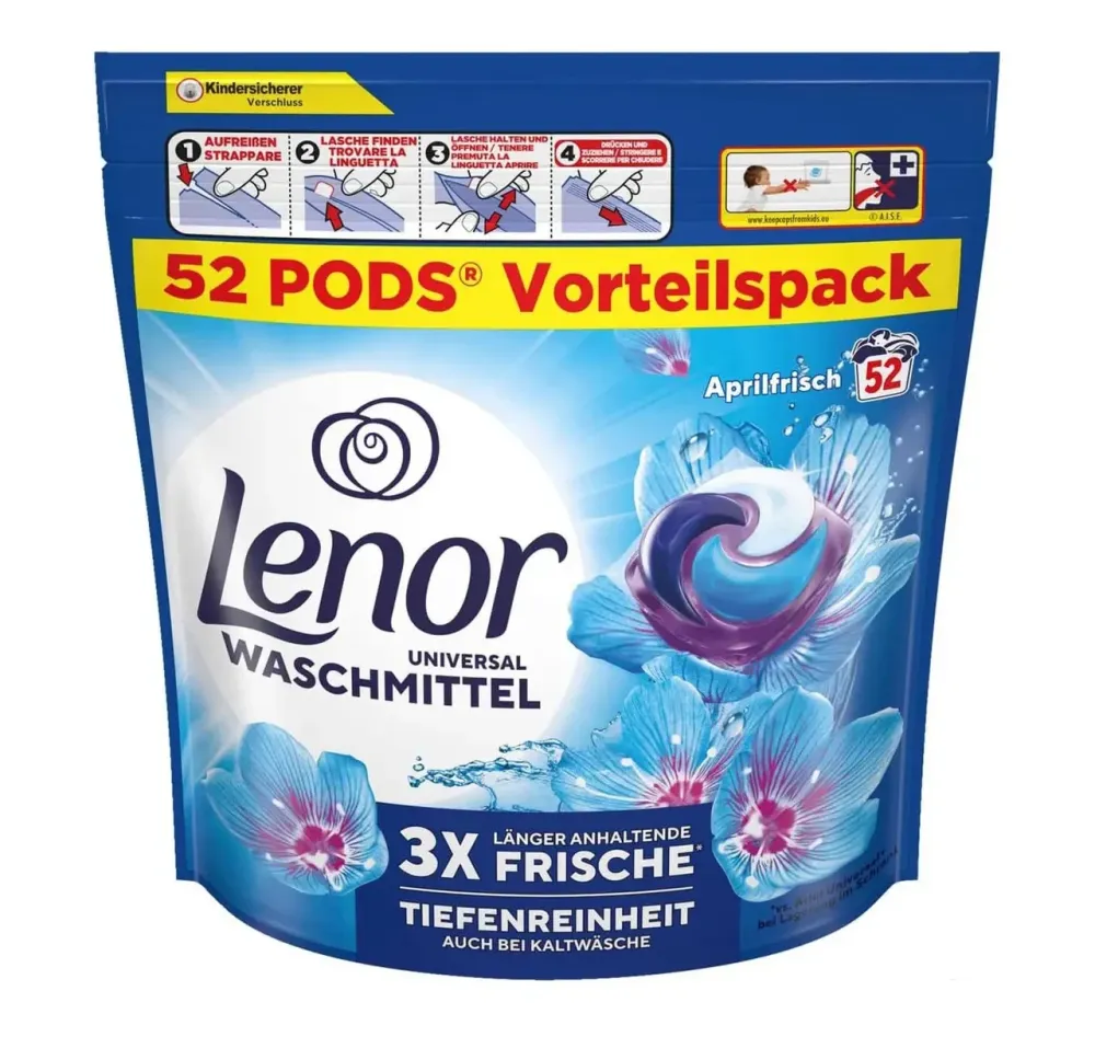 Капсулы для стирки Lenor Универсальные April Frisch 52шт Харьков - изображение 2