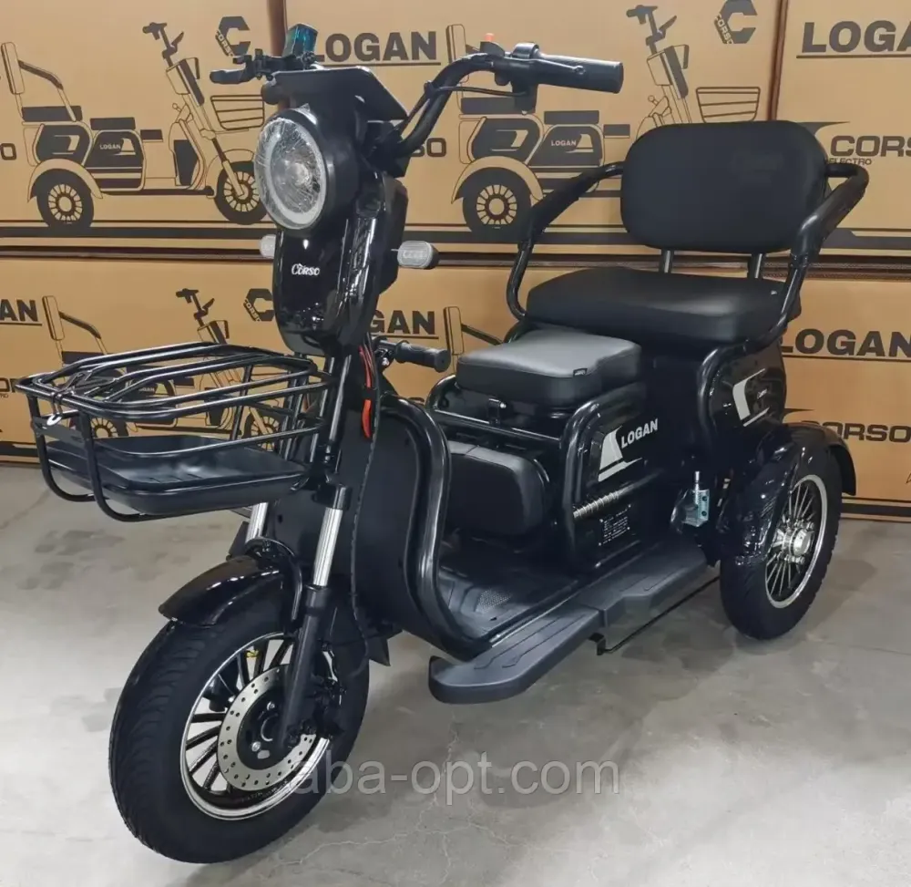Електричний трицикл Corso Logan S 1200W-72вт-23А/ч шини 10"-10" купить в интернет магазине Одеса - фото 1