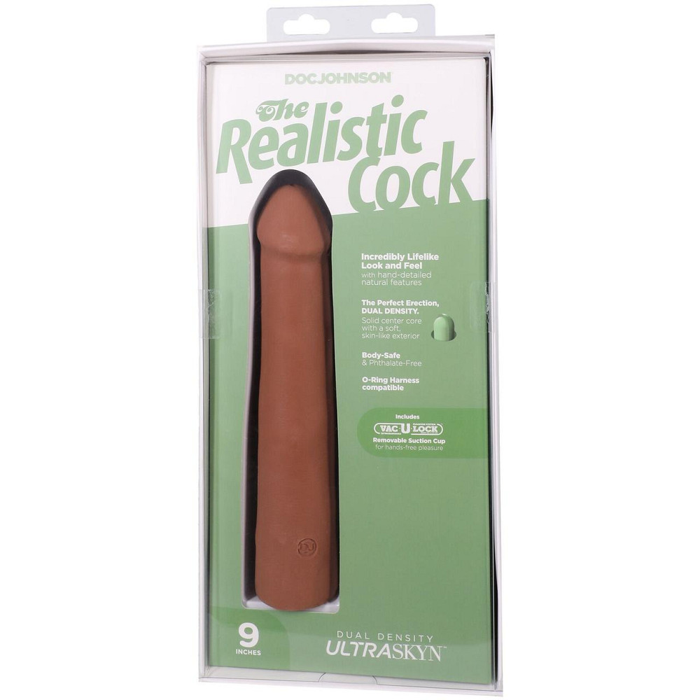 Фалоімітатор Doc Johnson The Realistic Cock ULTRASKYN - 9 Inch Caramel Sex Aura Київ - фото 9