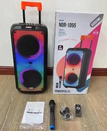 Портативна бездротова колонка NDR-1095 8 дюймів 6000Вт Вінниця - фото 9