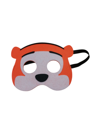 Дитяча маска Тигр із фетру one size різнобарвний Київ