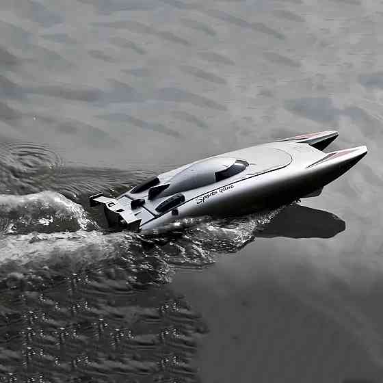 Катер на радиоуправлении RESTEQ, скоростная игрушечная яхта для детей и взрослых с пультом управления, водонепроницаемая RC-лодка Киев