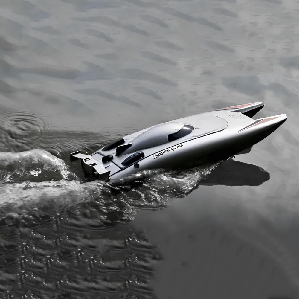 Катер на радиоуправлении RESTEQ, скоростная игрушечная яхта для детей и взрослых с пультом управления, водонепроницаемая RC-лодка Киев - изображение 5