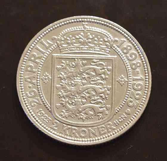 Данія 2 крони 1923 р (Срібло) Полтава