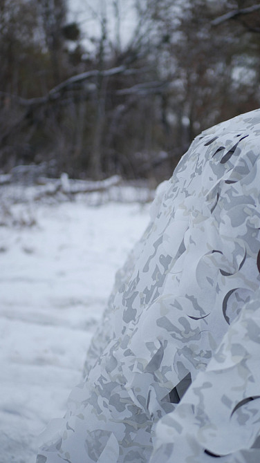 Зимова маскувальна сітка Militex Зимовий мультикам 5х5м (площа 25 кв.м.) Біла маскувальна сітка Київ - фото 4